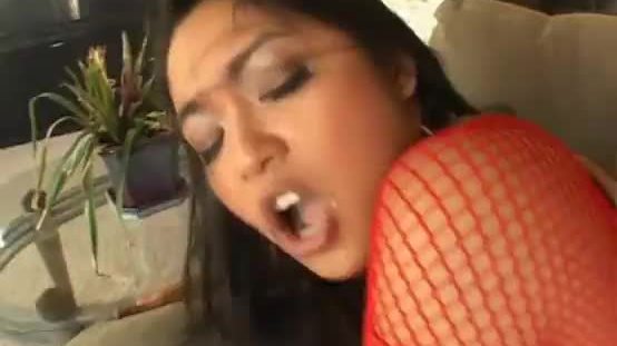 Asian whore brutally fucked